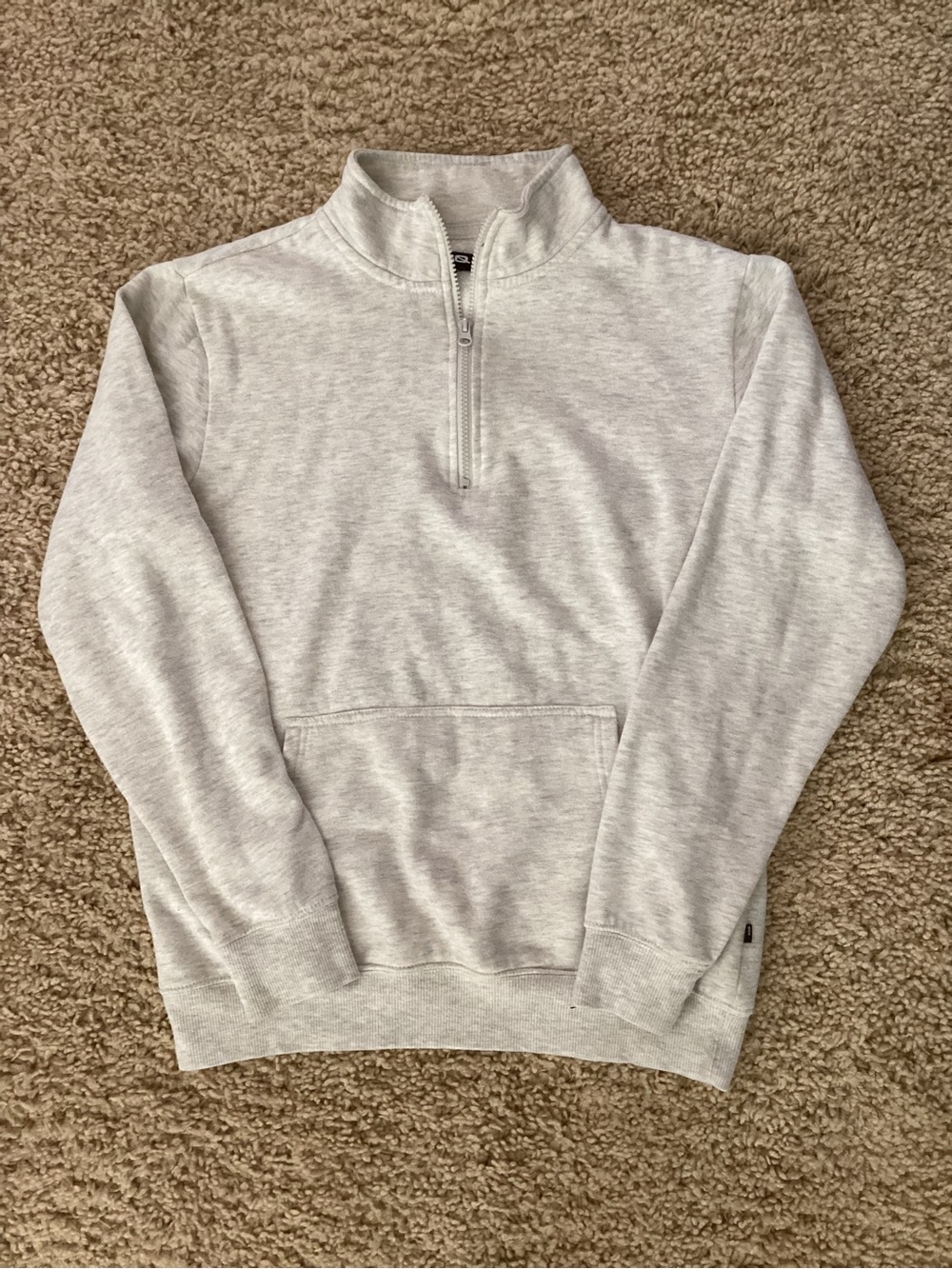 RSQ Light Gray Half-Zip Pullover Sweater